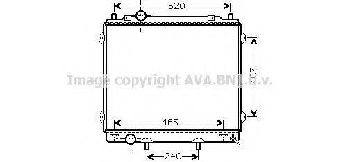 AVA QUALITY COOLING HY2162 Радіатор, охолодження двигуна