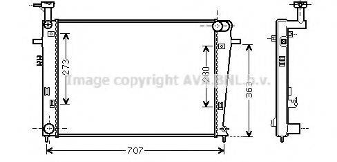 AVA QUALITY COOLING HY2275 Радіатор, охолодження двигуна