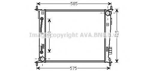 AVA QUALITY COOLING KA2185 Радіатор, охолодження двигуна