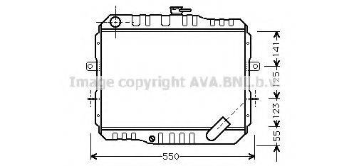 AVA QUALITY COOLING MT2061 Радіатор, охолодження двигуна