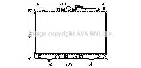 AVA QUALITY COOLING MT2169 Радіатор, охолодження двигуна