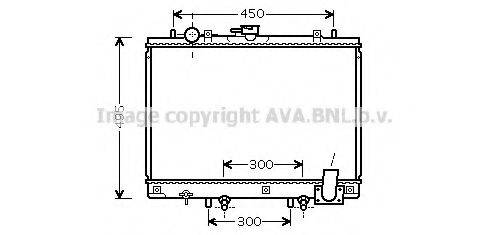 AVA QUALITY COOLING MT2192 Радіатор, охолодження двигуна