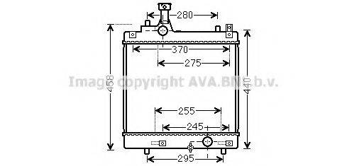 AVA QUALITY COOLING SZA2113 Радіатор, охолодження двигуна