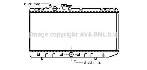 AVA QUALITY COOLING TO2209 Радіатор, охолодження двигуна