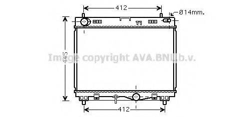 AVA QUALITY COOLING TO2499 Радіатор, охолодження двигуна