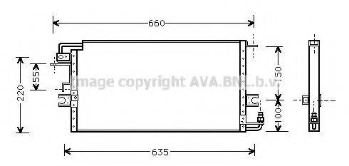 AVA QUALITY COOLING TO5197 Конденсатор, кондиціонер