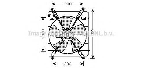 AVA QUALITY COOLING TO7525 Вентилятор, охолодження двигуна