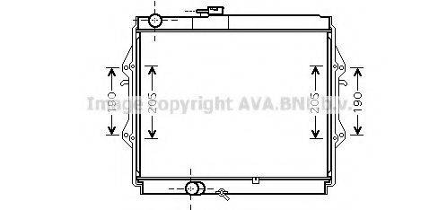 AVA QUALITY COOLING TOA2492 Радіатор, охолодження двигуна