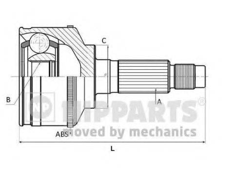 NISSAN 7700 110 484 Шарнірний комплект, приводний вал