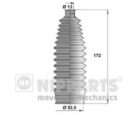 NISSAN 48203-4A00B Комплект пильника, рульове керування