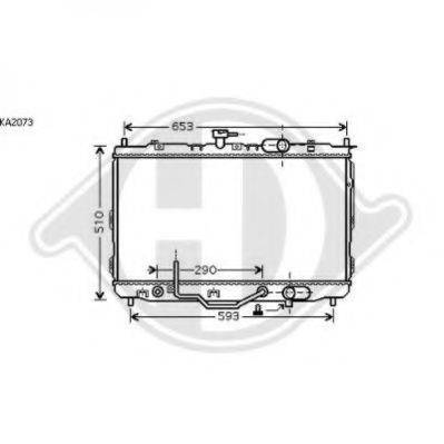 DIEDERICHS 8653608 Радіатор, охолодження двигуна