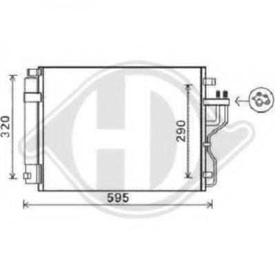 DIEDERICHS 8686100 Конденсатор, кондиціонер