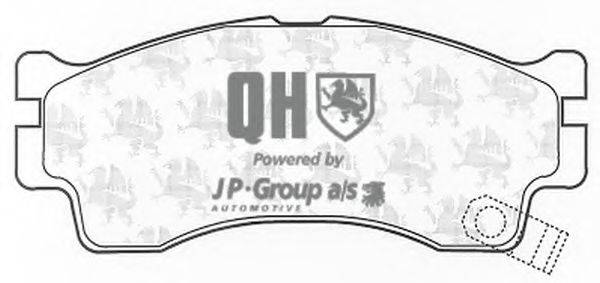 JP GROUP BP1312 Комплект гальмівних колодок, дискове гальмо