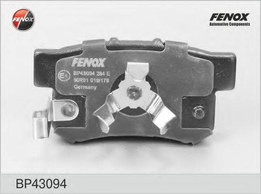 FENOX BP43094 Комплект гальмівних колодок, дискове гальмо