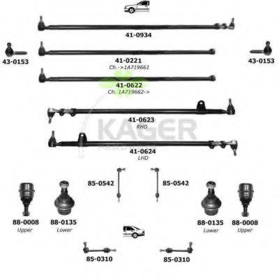 KAGER 801328 Підвіска колеса