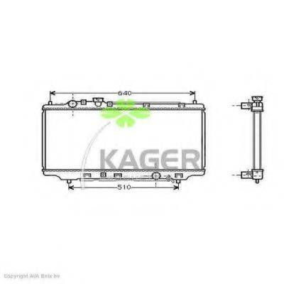 KAGER 310725 Радіатор, охолодження двигуна