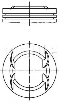 MAHLE ORIGINAL 0122203 Поршень