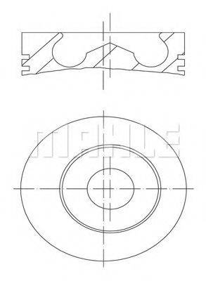 MAHLE ORIGINAL 1019801 Поршень