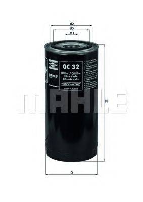 MAHLE ORIGINAL OC 32