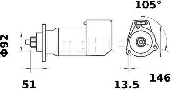 MAHLE ORIGINAL MS 490