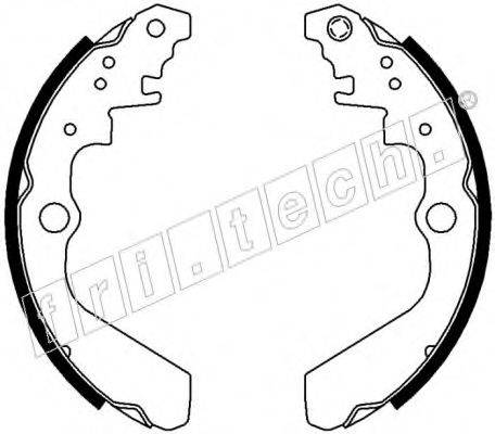 FRI.TECH. 1111247 Комплект гальмівних колодок