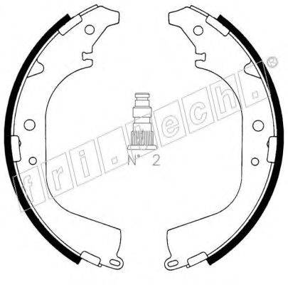 FRI.TECH. 1115287 Комплект гальмівних колодок