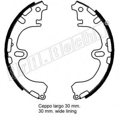 FRI.TECH. 17333 Комплект гальмівних колодок
