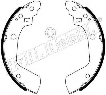 FRI.TECH. 1111254 Комплект гальмівних колодок