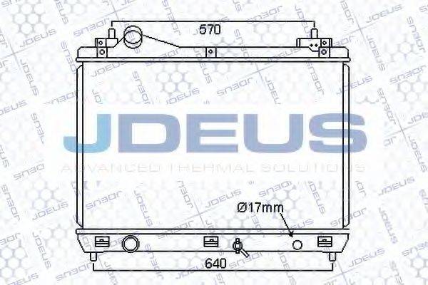 JDEUS 042M18 Радіатор, охолодження двигуна