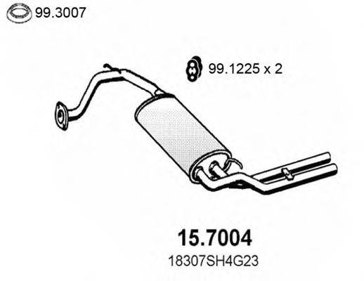 HONDA 18307SH3307 Глушник вихлопних газів кінцевий