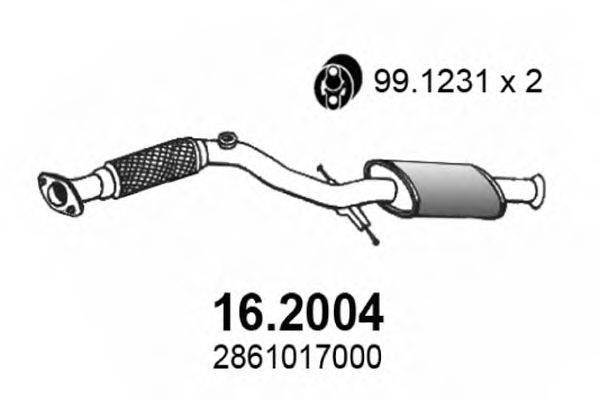 HYUNDAI 2861D17000 Передглушувач вихлопних газів