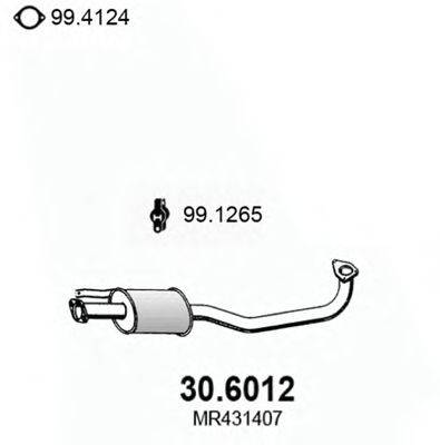 ASSO 306012 Середній глушник вихлопних газів