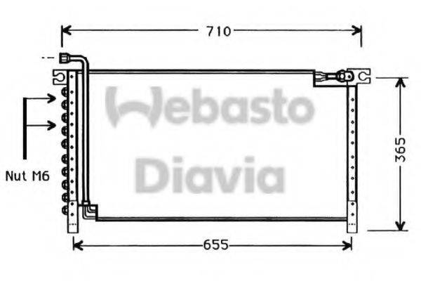 WEBASTO 82D0225347A Конденсатор, кондиціонер