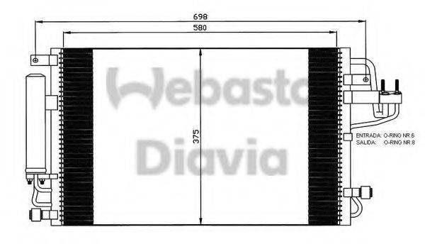 WEBASTO TSP0225600 Конденсатор, кондиціонер