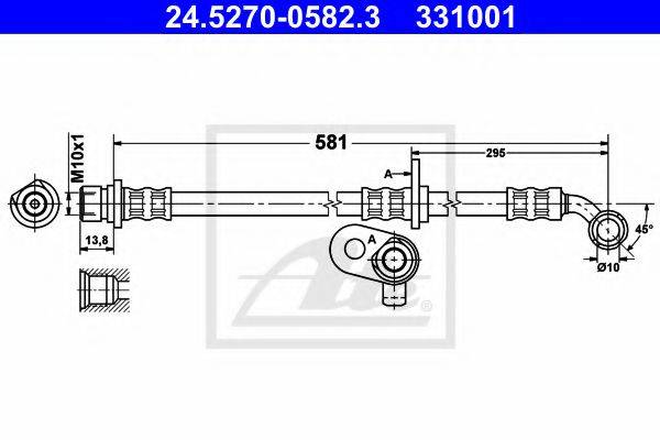 BENDIX 172971B Гальмівний шланг