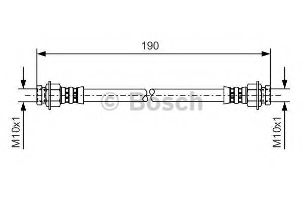 OPEL 17999810 Гальмівний шланг