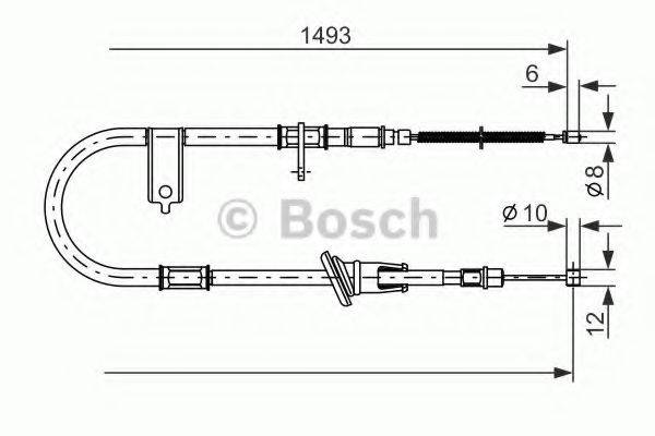 HYUNDAI 58770 25200 Трос, стоянкова гальмівна система