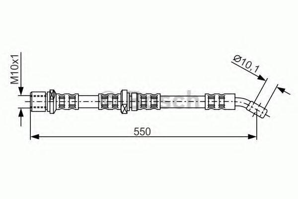 BREMBO T78026 Гальмівний шланг