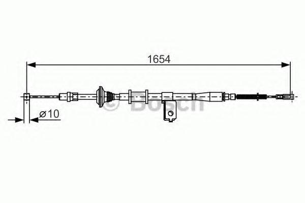 BOSCH BC1066 Трос, стоянкова гальмівна система