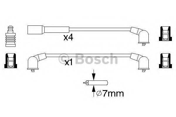 BOSCH 0986356952 Комплект дротів запалювання