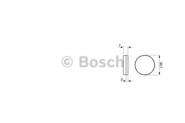 BOSCH 20 285 Комплект гальмівних колодок, дискове гальмо
