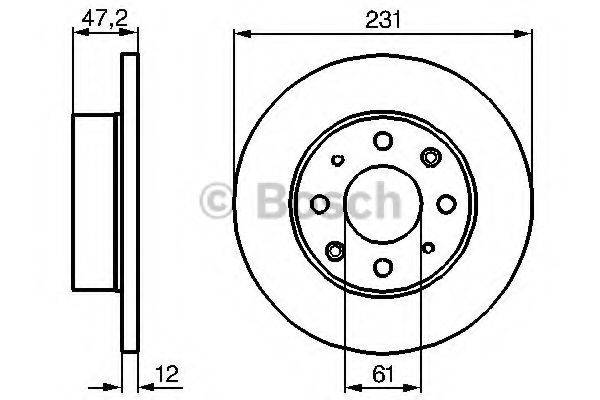 BOSCH 0986478676 гальмівний диск