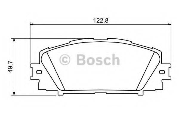 BOSCH BP1108 Комплект гальмівних колодок, дискове гальмо