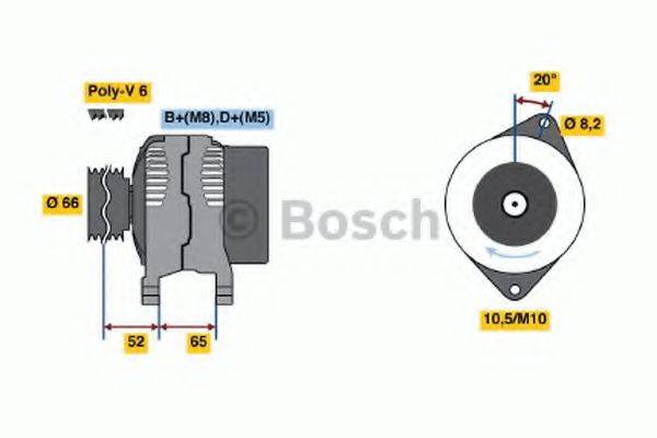 BOSCH 0986038740 Генератор