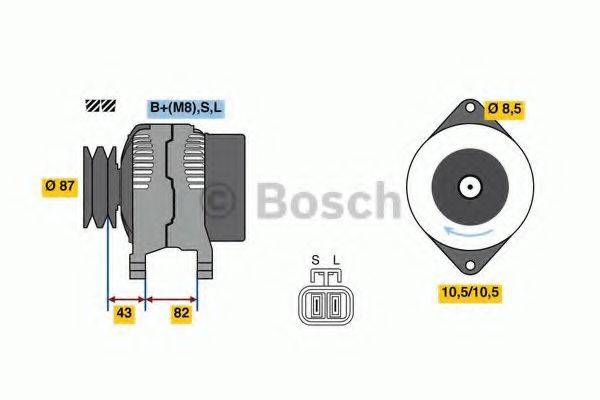 BOSCH 0986080860 Генератор