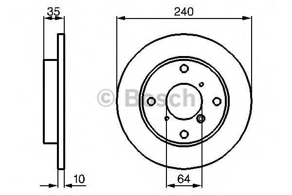 BOSCH 0986479110 гальмівний диск