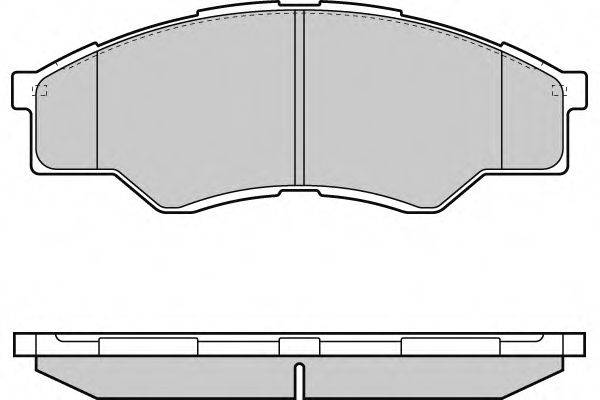 E.T.F. 24567 Комплект гальмівних колодок, дискове гальмо