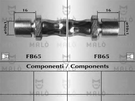MALO 80378 Гальмівний шланг