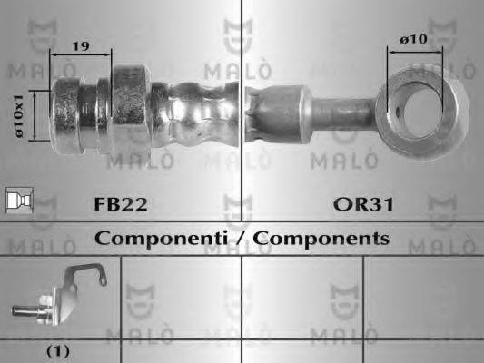 MALO 80510 Гальмівний шланг