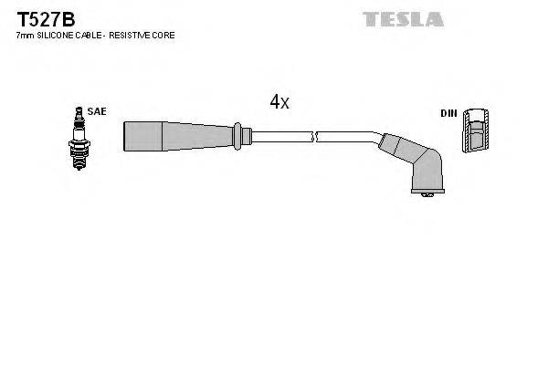 TESLA T527B Комплект дротів запалювання